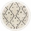 Dywany Łuszczów , Kusový koberec Berber Tetuan B751 cream kruh, 120x120 (priemer) kruh, biela, obývacia izba Dywany Łuszczów , Kusový koberec Berber Tetuan B751 cream kruh, 120x120 (priemer) kruh, biela, obývacia izba