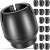 Návleky na nohy stoličky MEMFLOW čierne PVC s filcom 16 ks 12-16 mm
