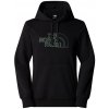 The North Face Drew Peak Light Hoodie čierna/zelená The North Face Drew Peak Light Hoodie čierna/zelená