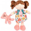 Bábika pre bábätká Mrs Petunia My First Doll Jolijou 21 cm vo vzorovaných šatách s medvedíkom z jemného textilu od 0 mes Bábika pre bábätká Mrs Petunia My First Doll Jolijou 21 cm vo vzorovaných šatách s medvedíkom z jemného textilu od 0 mes