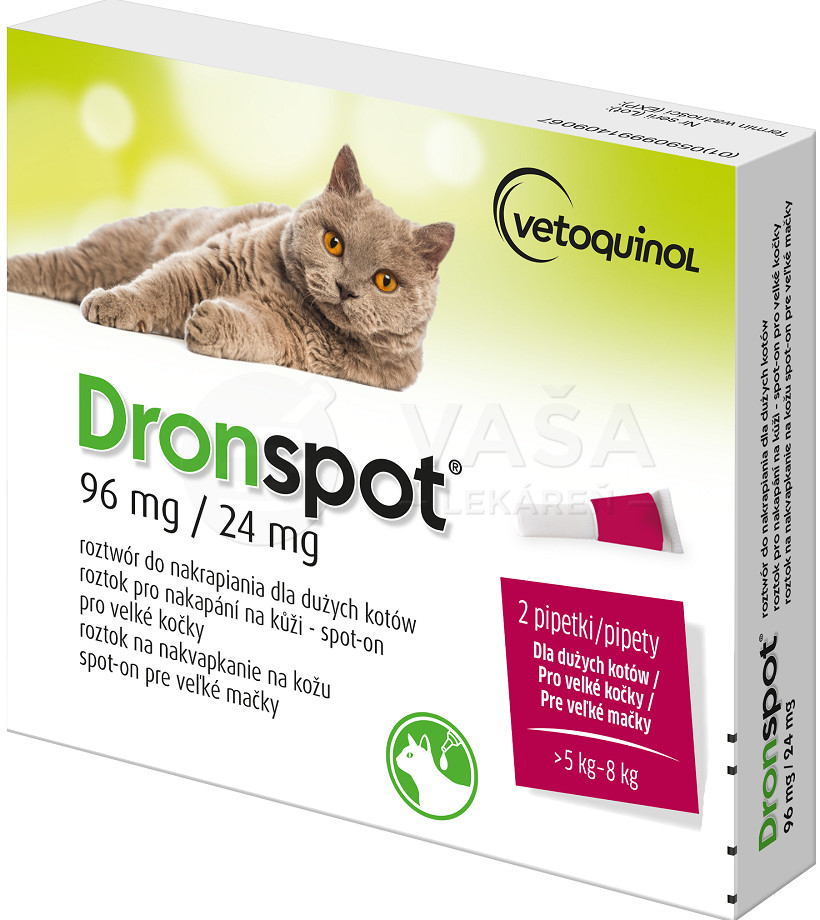 Dronspot spot-on Cat 96 / 24 mg 2 x 1,12 ml