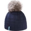 Pletená Merino čepice Kama A109 108 - tmavě modrá Pletená Merino čepice Kama A109 108 - tmavě modrá
