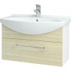 Dreja Kúpeľňová skriňa TAKE IT SZZ 75 - N01 Biela lesk / Úchytka T04 / D04 Dub Dreja Kúpeľňová skriňa TAKE IT SZZ 75 - N01 Biela lesk / Úchytka T04 / D04 Dub