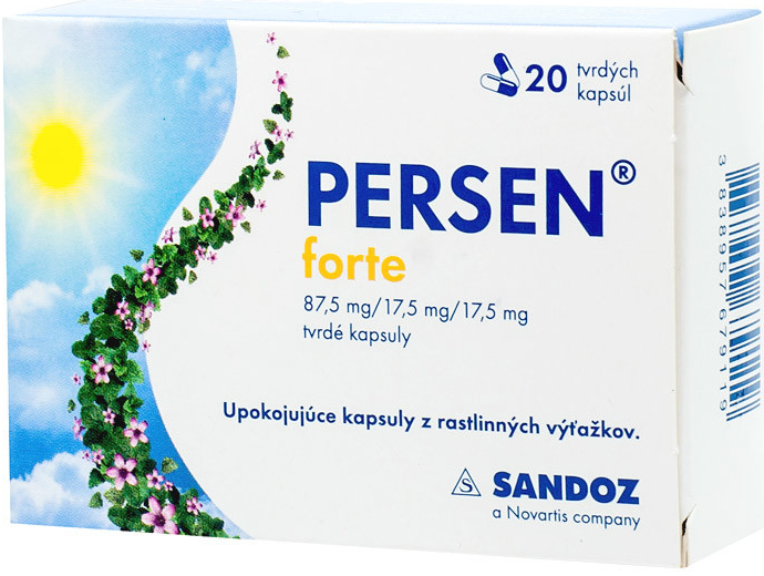 Persen Forte cps.dur.40 4 x 10 x 87,5 mg/17,5 mg/17,5 mg