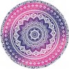 Amparo Miranda Kulatá plážová deka Mandala 06 ružova