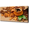 Foto obraz na plátne Zrnká kávy a šálka 100x50 cm Foto obraz na plátne Zrnká kávy a šálka 100x50 cm