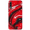 Picasee silikónový prehľadný obal pre Honor 9X Pro - Red black Picasee silikónový prehľadný obal pre Honor 9X Pro - Red black