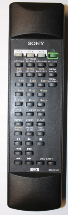 Diaľkový ovládač Emerx Sony RM-DX300, CDP-CX-335
