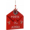 Kinekus Ozdoba závesná obálka 16x15x1,3 cm červená