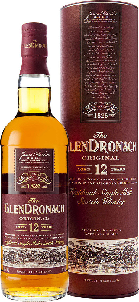 Glendronach 12y 43% 0,7 l (tuba)