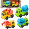 Leantoys Sada stavebných vozidiel: autá, betónová miešačka, nákladné auto s hákom,plast Leantoys Sada stavebných vozidiel: autá, betónová miešačka, nákladné auto s hákom,plast