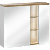 COMAD - Zrkadlová skrinka 80cm 2 dvierka BAHAMA WHITE 5907611648384 COMAD - Zrkadlová skrinka 80cm 2 dvierka BAHAMA WHITE 5907611648384