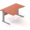NABYTOK-DIZAJNOVY.SK - BPR19 03 - Kancelársky stôl rohový ľavý Komfort, kovová podnož, 140x70 / 100x76 cm, calvados NABYTOK-DIZAJNOVY.SK - BPR19 03 - Kancelársky stôl rohový ľavý Komfort, kovová podnož, 140x70 / 100x76 cm, calvados