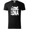 Swimming is in my DNA - Tričko z organickej bavlny - L ( Čierna ) Swimming is in my DNA - Tričko z organickej bavlny - L ( Čierna )