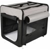 Flamingo Přepravka pro psy Smart Top Plus černo-šedá 46x36x41cm Flamingo Přepravka pro psy Smart Top Plus černo-šedá 46x36x41cm