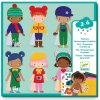 Djeco Obliekanie 12 postáv plstennými nálepkami Djeco Obliekanie 12 postáv plstennými nálepkami