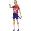 Mattel Barbie Futbalová bábika - Barbie v červenom drese 25HCN17 Mattel Barbie Futbalová bábika - Barbie v červenom drese 25HCN17