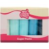 CakeSupplies Sada farebných hmôt na poťahovanie a modelovanie modrá 500 g