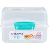 Sistema TO GO Krabička na desiatu s 2 oddielmi 1,4 l, mätová Sistema TO GO Krabička na desiatu s 2 oddielmi 1,4 l, mätová