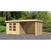 Drevený záhradný domček ASKOLA 3 s prístavkom Lanitplast Drevený záhradný domček ASKOLA 3 s prístavkom Lanitplast