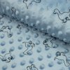 Minky vzor - Dinosaury na modrom Minky vzor - Dinosaury na modrom