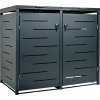 Stilista skriňa na 2 popolnice 132 x 80 x 116 cm antracit Stilista skriňa na 2 popolnice 132 x 80 x 116 cm antracit