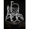 Beling 3D lampa, boba fett, 7 farebná WD1 Beling 3D lampa, boba fett, 7 farebná WD1