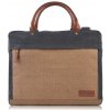 Pánska čierno-hnedá taška na notebook MANUEL Pánska čierno-hnedá taška na notebook MANUEL