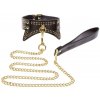 Taboom Vogue Studded Collar and Leash Black-Gold