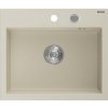 MEXEN MEXEN - Oscar granitový drez 580 x 490 mm, béžová, sifón chróm 6519581000-69 MEXEN MEXEN - Oscar granitový drez 580 x 490 mm, béžová, sifón chróm 6519581000-69