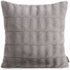 Eurofirany Obliečka na vankúš RABID z jemnej a mäkkej kožušiny s jemnými prúžkami, sivý sivá Polyester 45x45 cm Eurofirany Obliečka na vankúš RABID z jemnej a mäkkej kožušiny s jemnými prúžkami, sivý sivá Polyester 45x45 cm