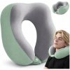 MG Neck Pillow cestovný vankúš, zelený / sivý MG Neck Pillow cestovný vankúš, zelený / sivý