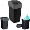 CURVER odpadkový kôš FLIP BIN 25 l, čierny/strieborný