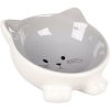 Flamingo Puzi keramická miska pre mačky sivá 125 ml Flamingo Puzi keramická miska pre mačky sivá 125 ml