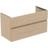 Ideal Standard Finesse - Umývadlová skrinka, 100x44x55 cm, 2 zásuvky, biely dub E3388US Ideal Standard Finesse - Umývadlová skrinka, 100x44x55 cm, 2 zásuvky, biely dub E3388US