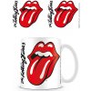 CurePink Bílý keramický hrnek Rolling Stones Lips Jazyk MG25627 315 ml CurePink Bílý keramický hrnek Rolling Stones Lips Jazyk MG25627 315 ml