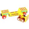 Bigjigs Rail Vagón s buldozérom + 2 koľaje Bigjigs Rail Vagón s buldozérom + 2 koľaje