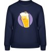AWDis Sweat Mikina - Motív - Pivo so smrtkou 2 - Oxfordská modrá - XL - Dámske AWDis Sweat Mikina - Motív - Pivo so smrtkou 2 - Oxfordská modrá - XL - Dámske