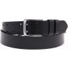 Black Hand pánsky kožený opasok s dvoma tŕňmi 005-98 čierny