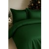 Saténové posteľné obliečky – Vianočná Zelená Elegancia, 100% bavlna, zips Veľkosť: 140x200/70x90 cm Saténové posteľné obliečky – Vianočná Zelená Elegancia, 100% bavlna, zips Veľkosť: 140x200/70x90 cm