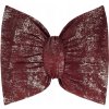 Dekoratívny vankúš mašľa 45x55 bordový z velvetu s patinou Dekoratívny vankúš mašľa 45x55 bordový z velvetu s patinou