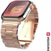 Kovový remienok Swissten pre Apple Watch 42-44 mm, ružovo zlatá Kovový remienok Swissten pre Apple Watch 42-44 mm, ružovo zlatá