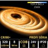 LEDprodukt PROFI LED pásik 320LED/m COB 8W/m 2500K teplá biela IP20 24V LEDprodukt PROFI LED pásik 320LED/m COB 8W/m 2500K teplá biela IP20 24V