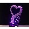 Beling 3D lampa, Srdce, 7 farebná S58 Beling 3D lampa, Srdce, 7 farebná S58