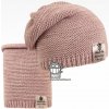 Dráče Čiapka pletená a nákrčník Colors set - vzor 03, staroružová Farba: Ružová, Veľkosť: 52-54 Dráče Čiapka pletená a nákrčník Colors set - vzor 03, staroružová Farba: Ružová, Veľkosť: 52-54