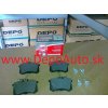 Seat TOLEDO 4/99-11/04 zadné platničky Sada / MASTER GERMANY / Seat TOLEDO 4/99-11/04 zadné platničky Sada / MASTER GERMANY /