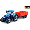 Bburago Farm Traktor New Holland s vlečkou 1:50