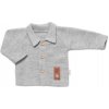 Baby Nellys pletený svetrík s gombíkmi Boy sivý Baby Nellys pletený svetrík s gombíkmi Boy sivý
