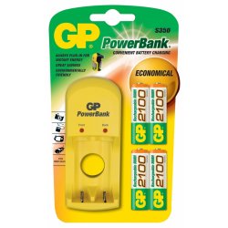 GP Power Bank 350GS+4xAA 2100 mah