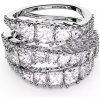 Swarovski Trblietavý trojradový prsteň Twist 584656 Swarovski Trblietavý trojradový prsteň Twist 584656